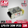 Блок живлення LPS-IP20 5V 30W/6.0 A Premium гарантія 2 роки (код товару 2202)